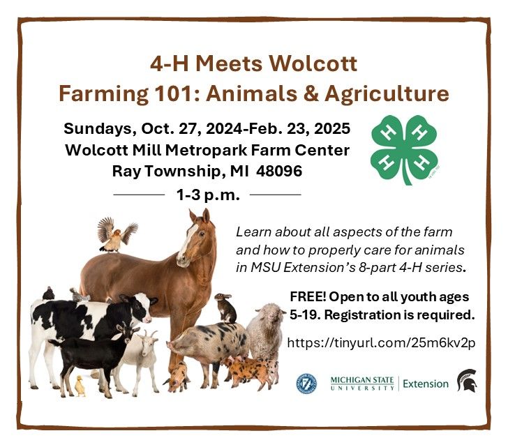 4-H Meets Wolcott - Farming 101: Animals and Agriculture - Introduction to Goats