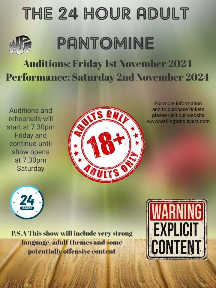 Adult Pantomime Rehearsed in just 24hours!