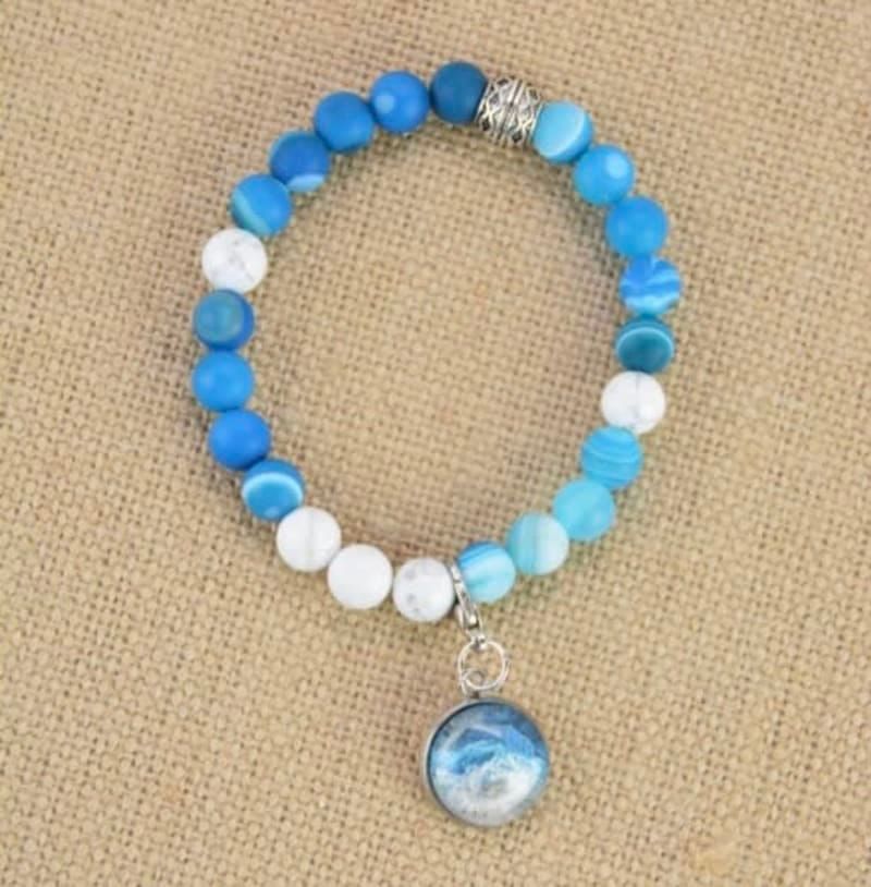 Beach Sand\/Surf Stretch Bracelet - $30