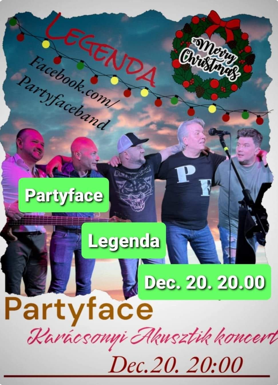 Partyface kar\u00e1csonyi koncert 