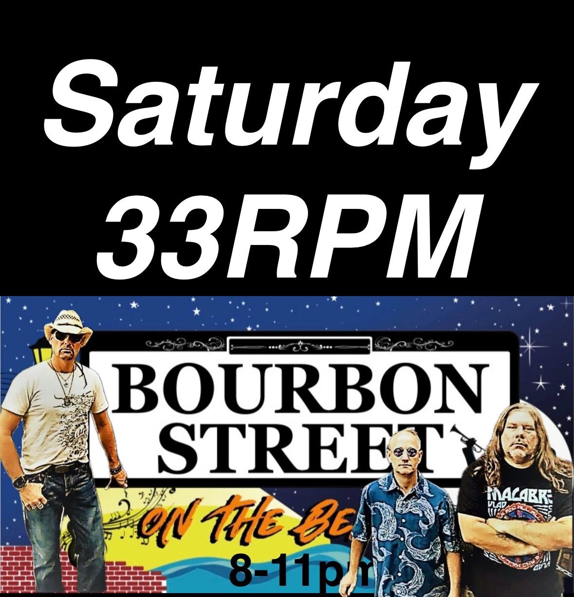 Bourbon street on the beach