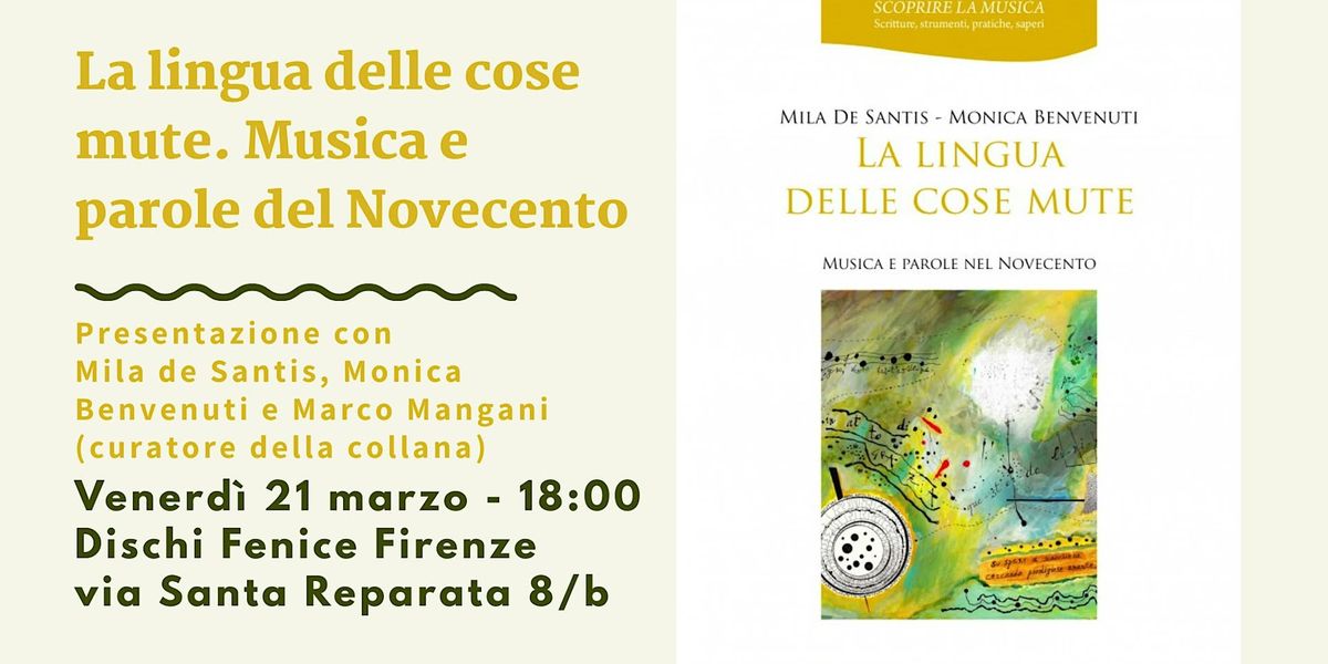 Presentazione "La lingua delle cose mute"