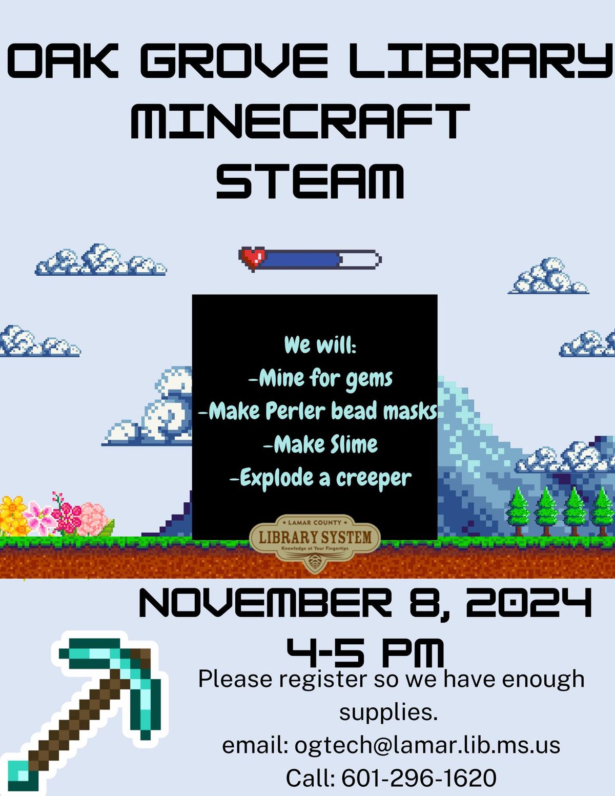 S.T.E.A.M Activity: Minecraft Edition *Registration Required* 