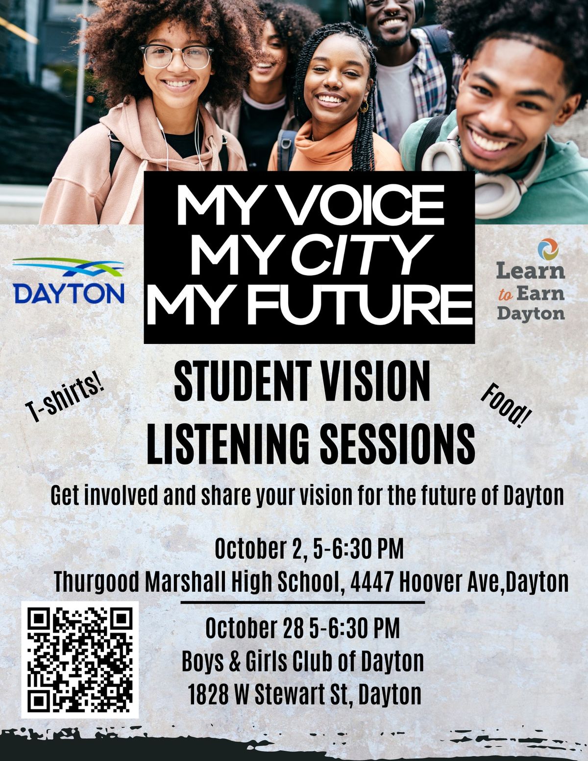 Student Vision for Dayton Listening Session October 2