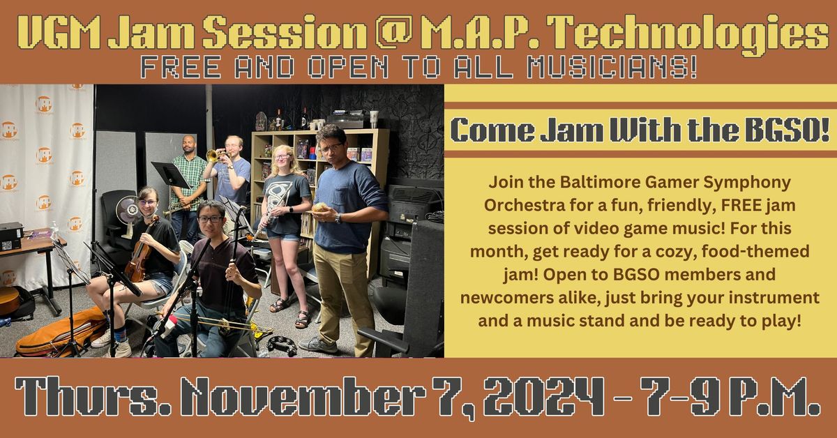 November VGM Jam Session at M.A.P. Technologies 