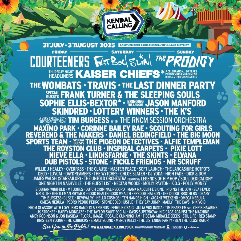 Kendal Calling 2025 - Weekend Adult Camping - Courteeners, Fatboy Slim, The Prodigy Tickets