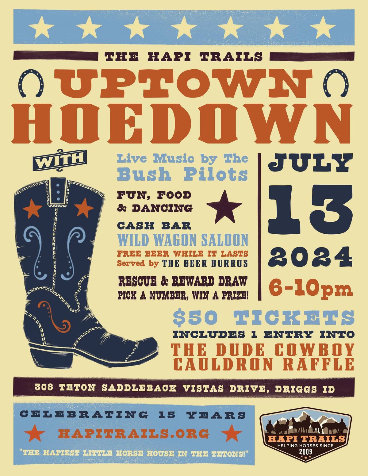 HAPI Trails Uptown Hoedown, 15 Year Celebration