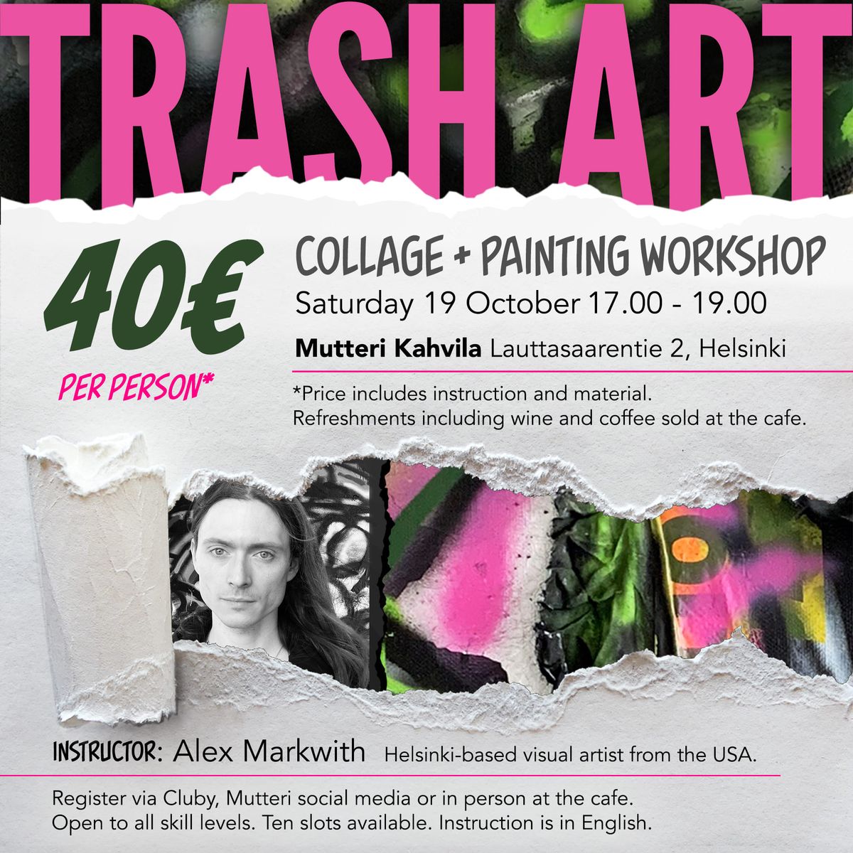 Trash Art: Collage + Painting Workshop 