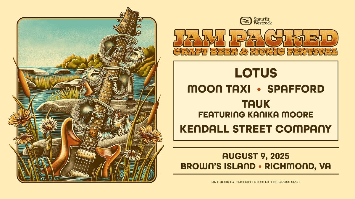 JamPacked Craft Beer & Music Festival feat. Lotus, Moon Taxi + more at Brown's Island 8\/9\/25