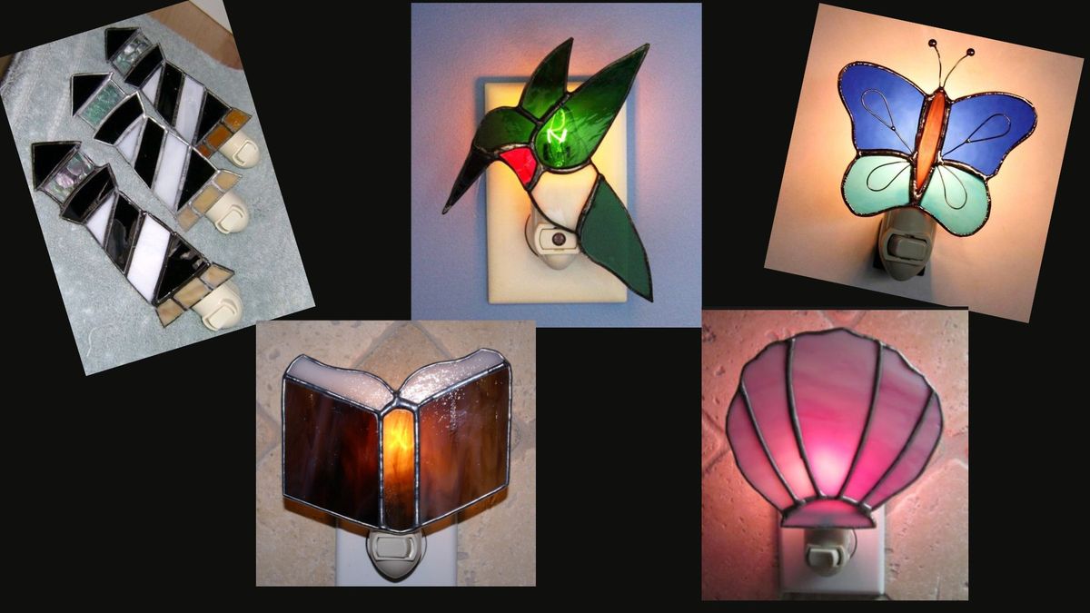 Stained Glass Night Light-Choice of Pattern and Colors!