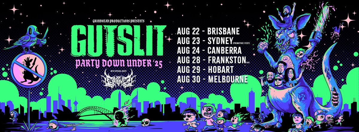 PRIMITIVE FEST - Gutslit (IN) w\/Gosika (NSW) -  SYD