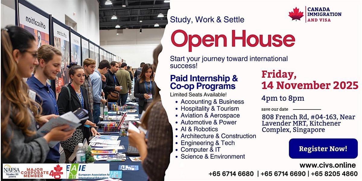 Open House | INFO & APPLICATION DAY | SINGAPORE