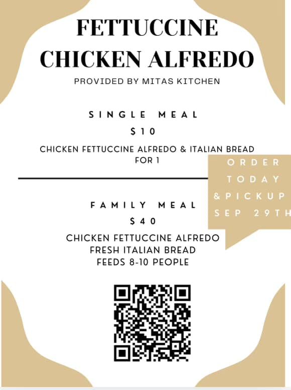 Chicken Alfredo for our youth ??