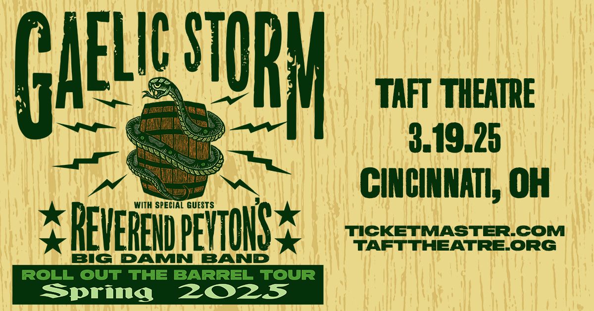 Gaelic Storm: Roll Out The Barrel Tour with special guest The Reverend Peyton's Big Damn Band