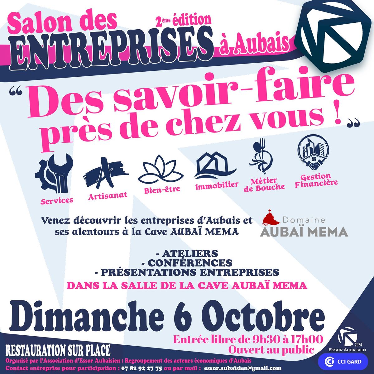 Salon des Entreprises \u00e0 Aubais le dimanche 6 octobre 2024