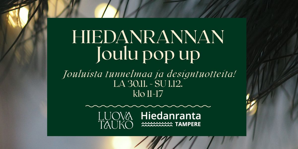 Hiedanrannan Joulu pop up