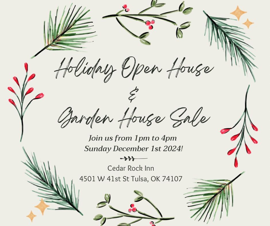 Cedar Rock Inn's Open House & Garden House Sale