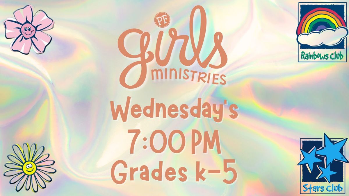 Girls' Ministries weekly meeting grades k-5