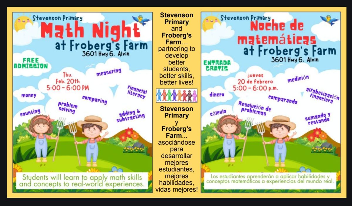 Math Night \/ Noche de matem\u00e1ticas