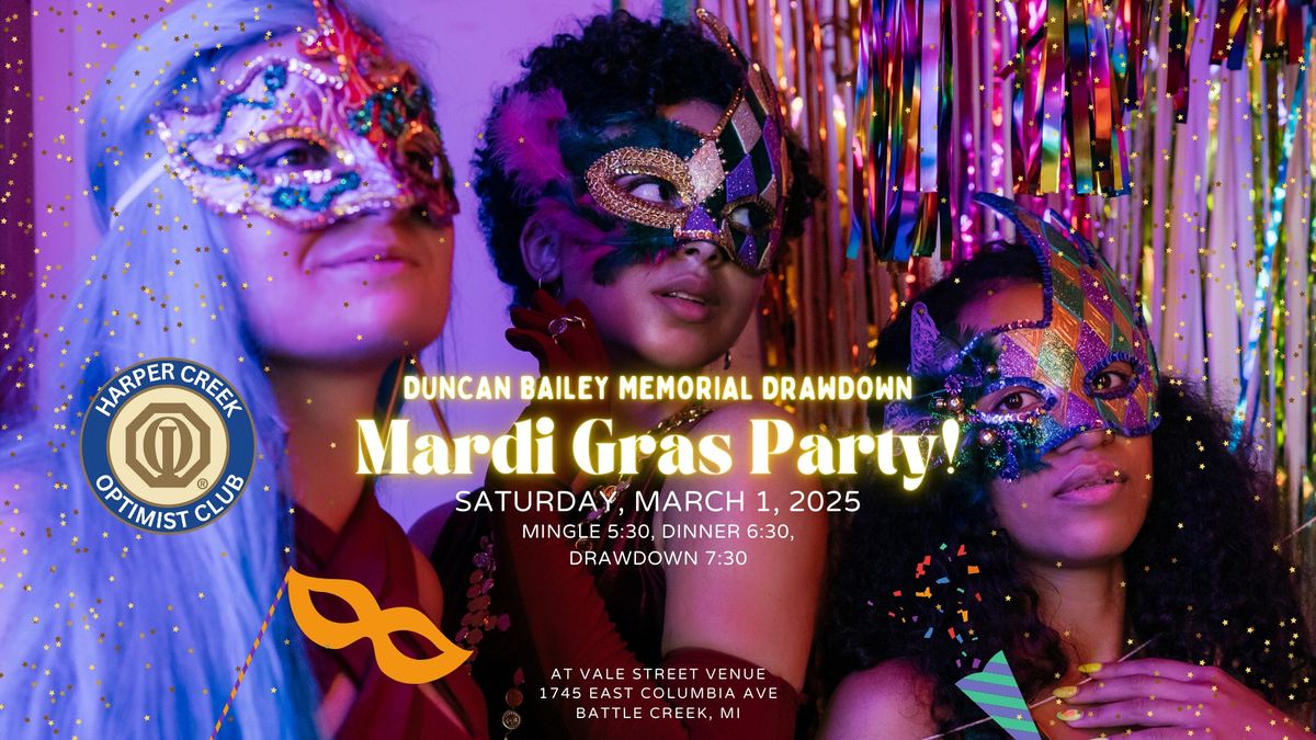 Duncan Bailey Memorial Drawdown 2025-Mardi Gras Party!