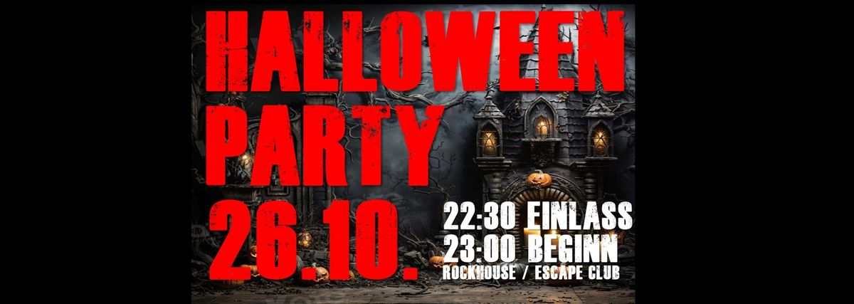 Mega Halloween Party - Rockhouse\/Escape Club Kost\u00fcm erw\u00fcnscht