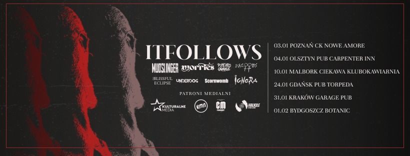 ITFollows | Punched Orange | Bazooms | Scornwomb 31.01 Krak\u00f3w | Garage Pub