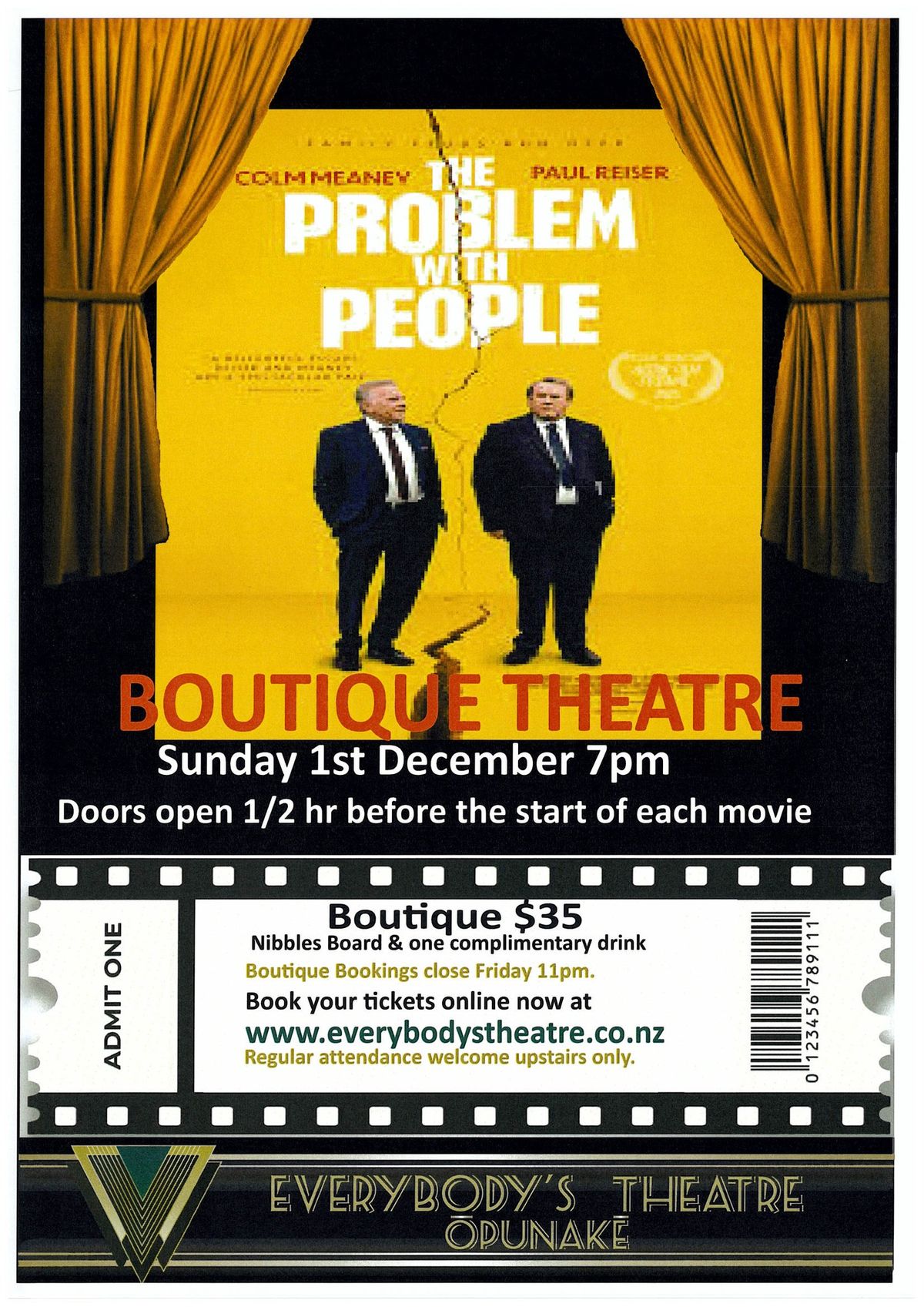 THE PROBLEM WITH PEOPLE - December Boutique at 7pm