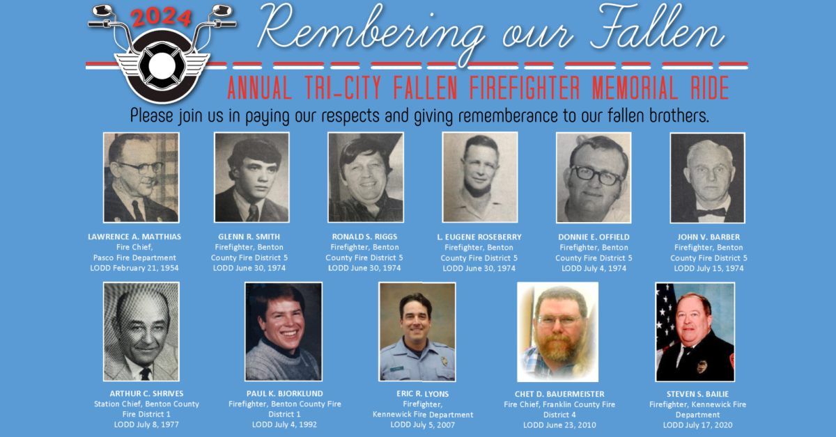 2024 Tri-City Fallen Firefighter Memorial Ride
