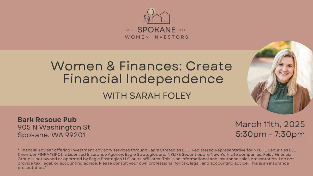 Women & Finances: Create Financial Independence