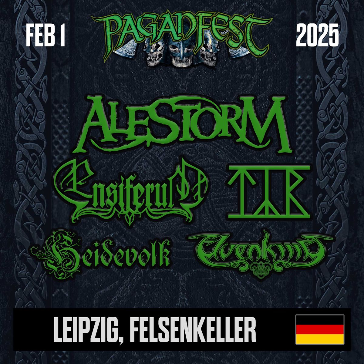 Paganfest MMXXV Leipzig - Alestorm, Ensiferum, T\u00fdr, Heidevolk, Elvenking