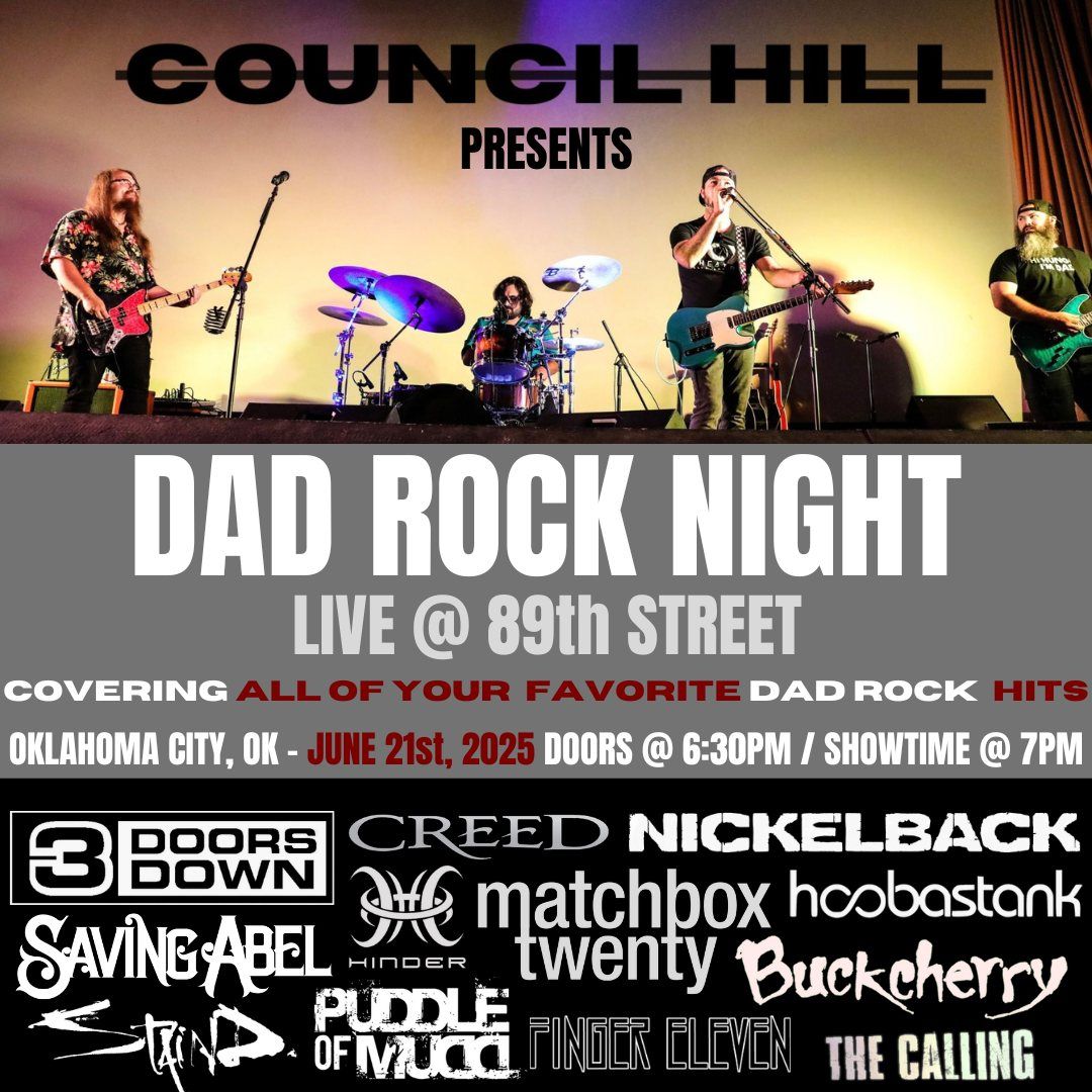 "DAD ROCK NIGHT" LIVE in Oklahoma City @ 89th Street W\/ TBA 