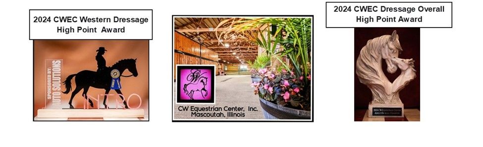 CW Equestrian Center Western Dressage Show with Classical Dressage Classes Added