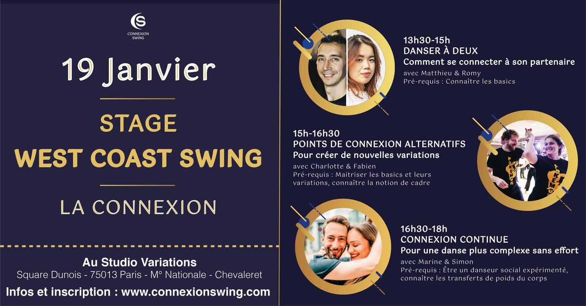 Stage de West Coast Swing avec Connexion Swing