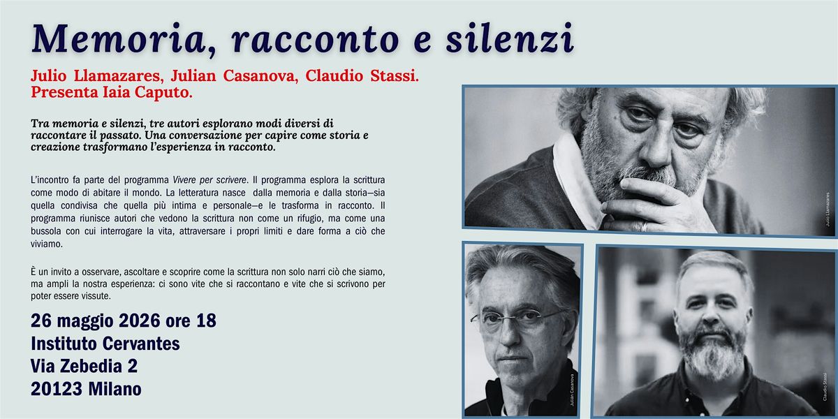 Vivire per scrivere. Memoria, racconto e silenzi
