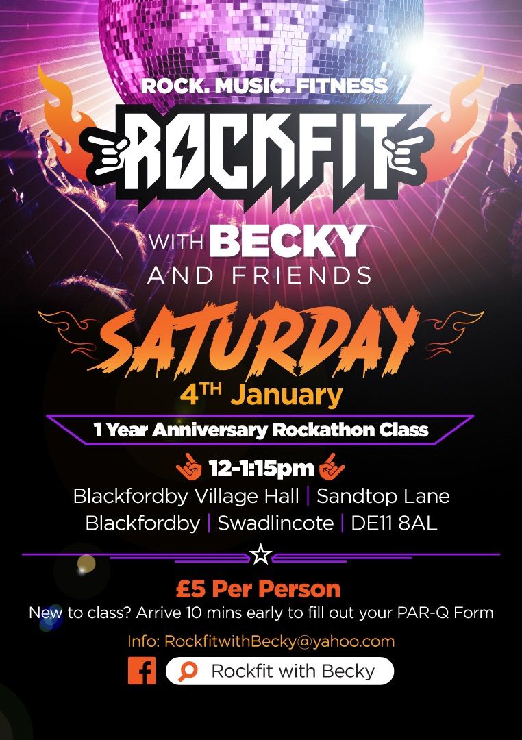 Rockfit with Becky 1year anniversary class\ud83c\udf89