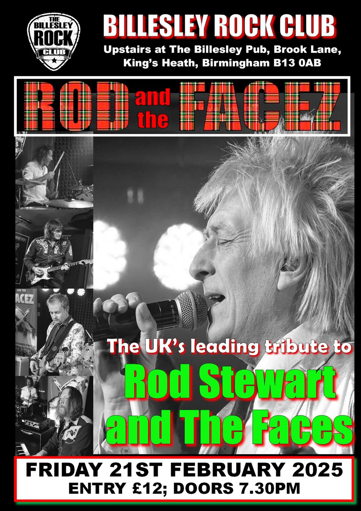 Rod & The Facez (Rod Stewart & The Faces tribute) - \u00a312 OTD