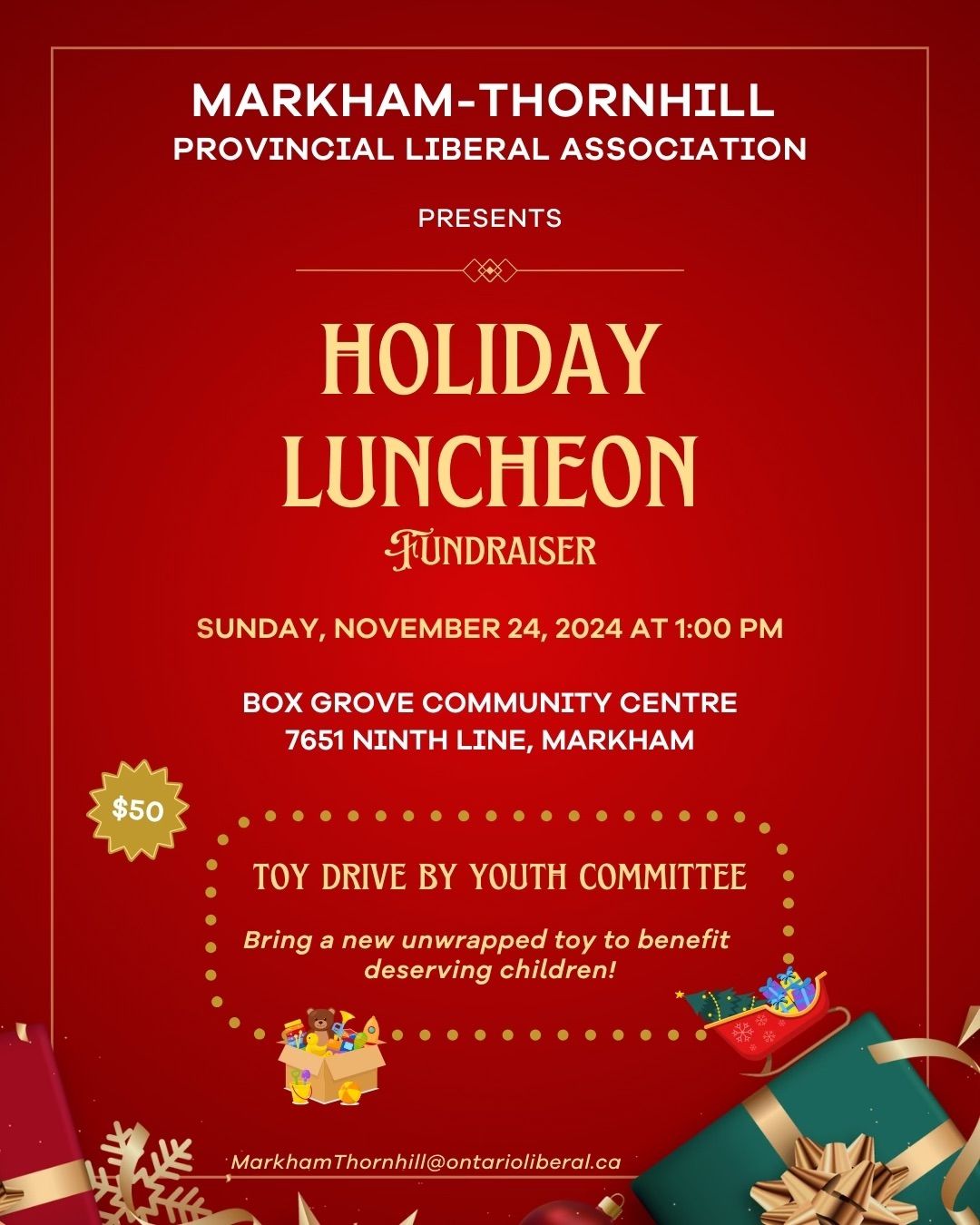 Holiday Luncheon and Fundraiser