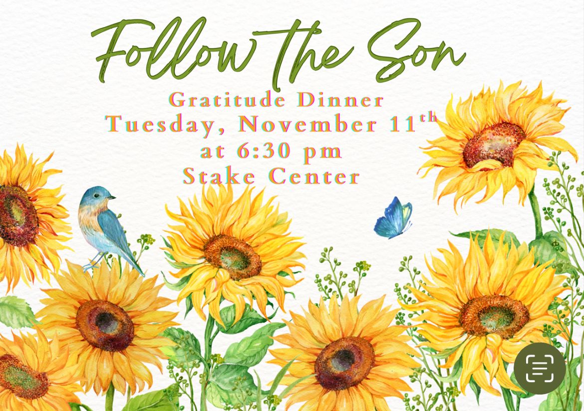 Relief Society Gratitude Dinner