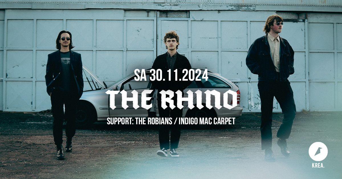 The Rhino \/ The Robians \/ Indigo Mac Carpet \u2022 Kreativfabrik Wiesbaden