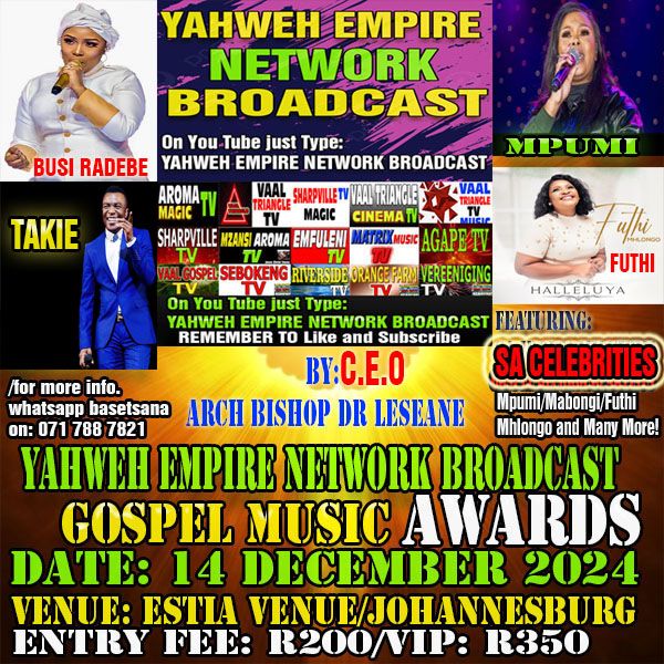 Yahweh Empire Network Broadcast Gospel Awards