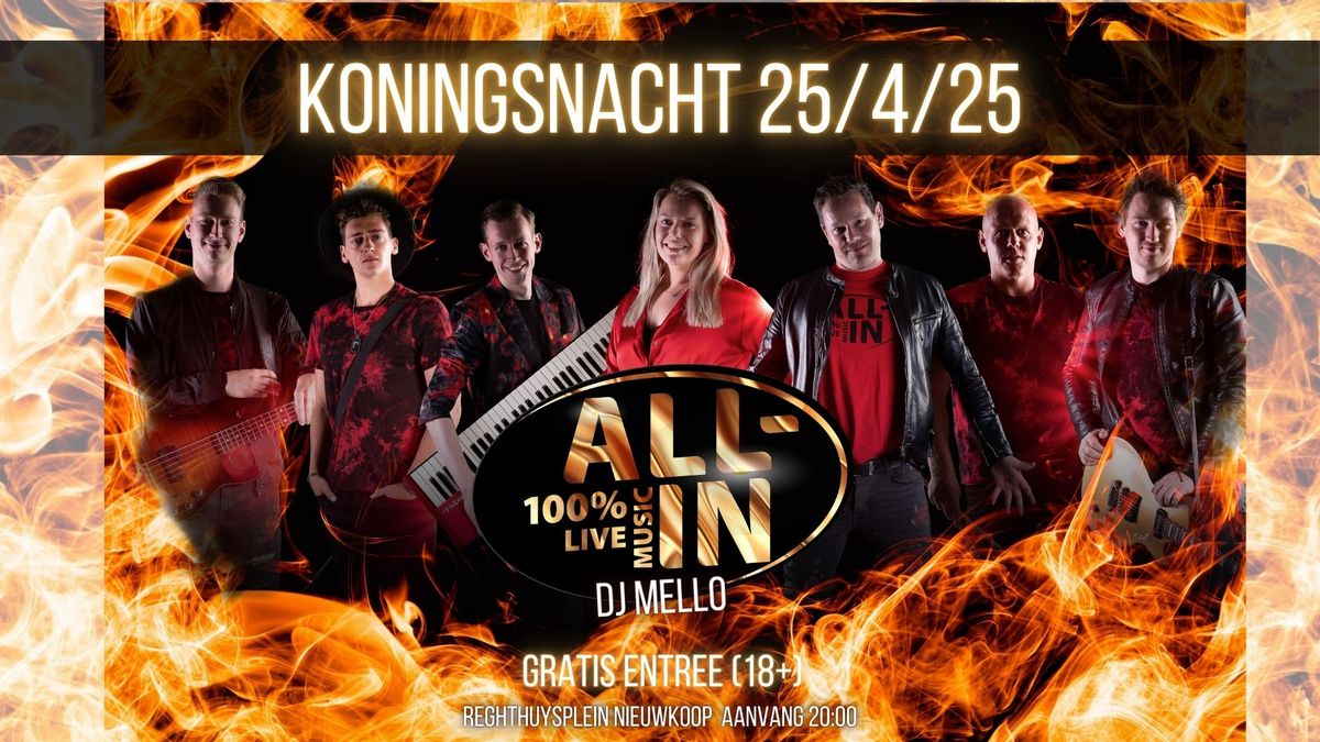 Koningsnacht coverband ALL IN