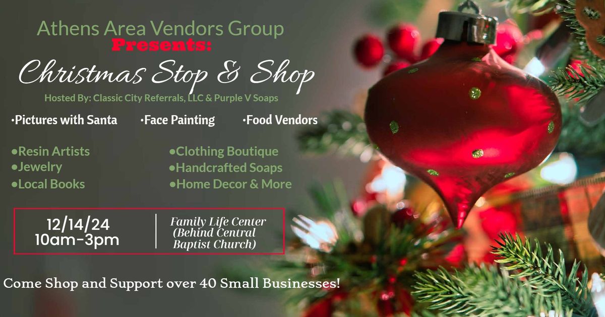 Athens Area Vendors Group Presents: Christmas Stop & Shop