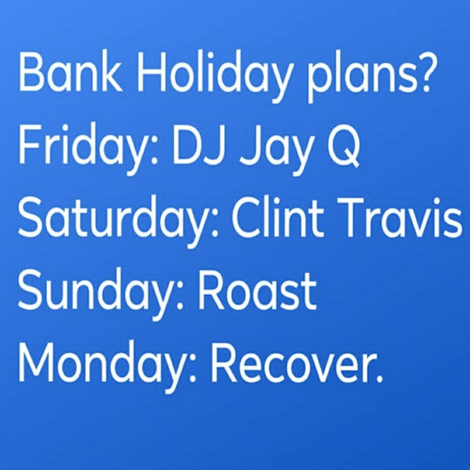 Bank Holiday Weekender. 