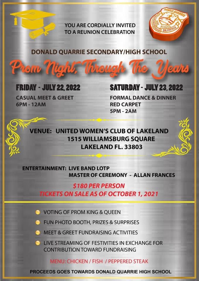 Donald Quarrie High School Reunion