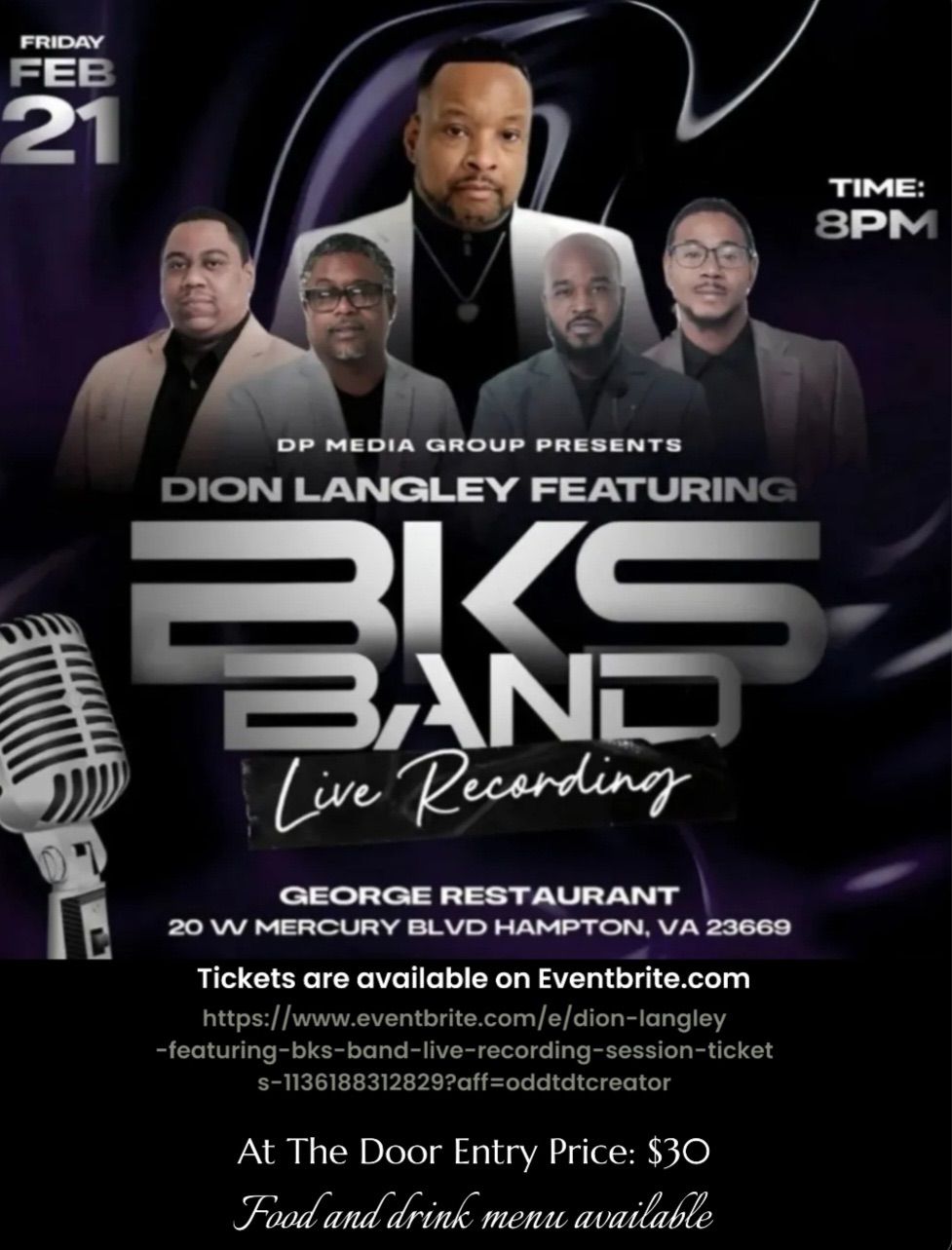 Jazz Night with Dion Langley and the BKS Band