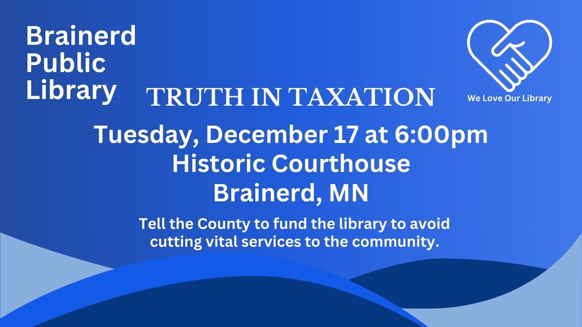 Support the Library at Truth In Taxation