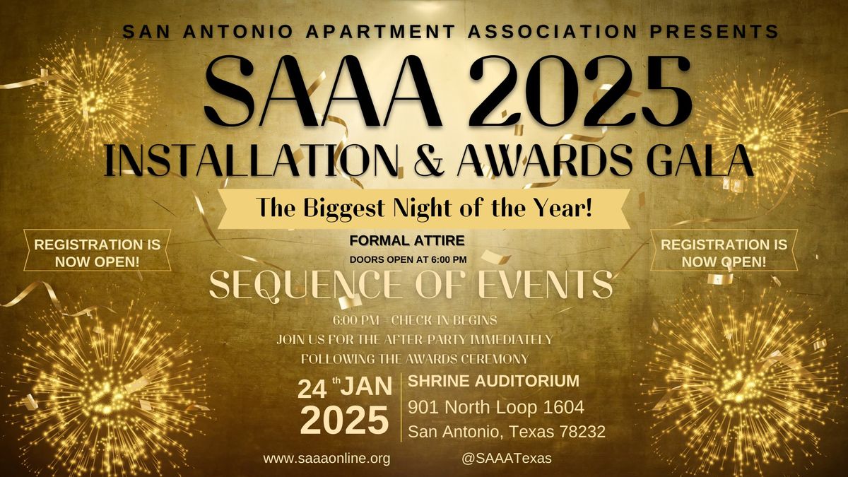 SAAA 2025 Installation of Officers & Awards Gala