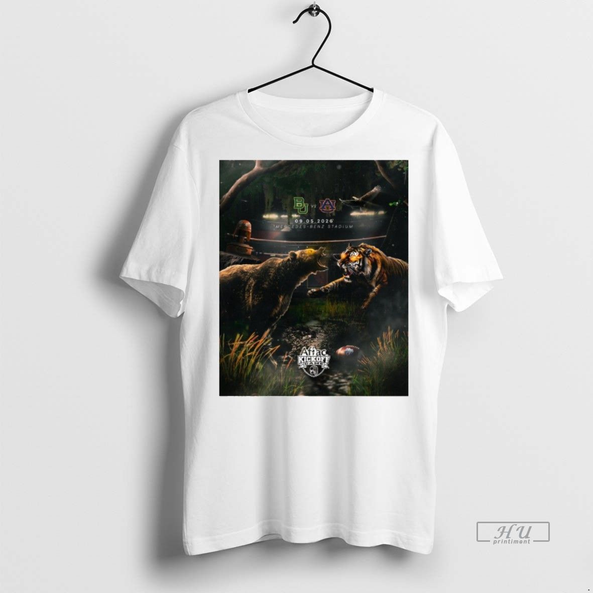 Aflac Kickoff Game - Auburn Tigers vs Baylor Bears Football at Mercedes-Benz Stadium