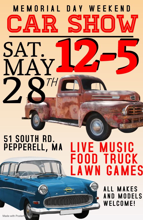 MEMORIAL DAY WEEKEND CAR SHOW, The Barn Door, Pepperell, 28 May 2022