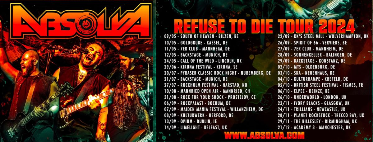 Absolva 'Refuse to Die' Tour 2024 | 7er Club, Mannheim